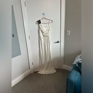 White gala dress